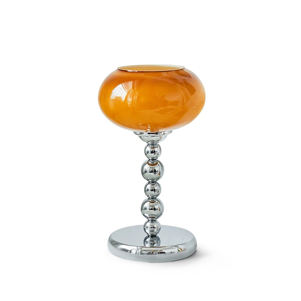 Lampe de Table Futuriste en Verre - Design Élégant avec Finition Chrome
