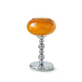 Lampe de Table Futuriste en Verre - Design Élégant avec Finition Chrome