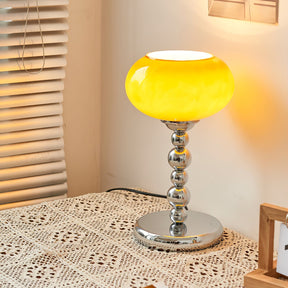 Lampe de Table Futuriste en Verre - Design Élégant avec Finition Chrome
