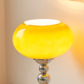 Lampe de Table Futuriste en Verre - Design Élégant avec Finition Chrome