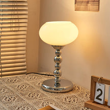 Lampe de Table Futuriste en Verre - Design Élégant avec Finition Chrome