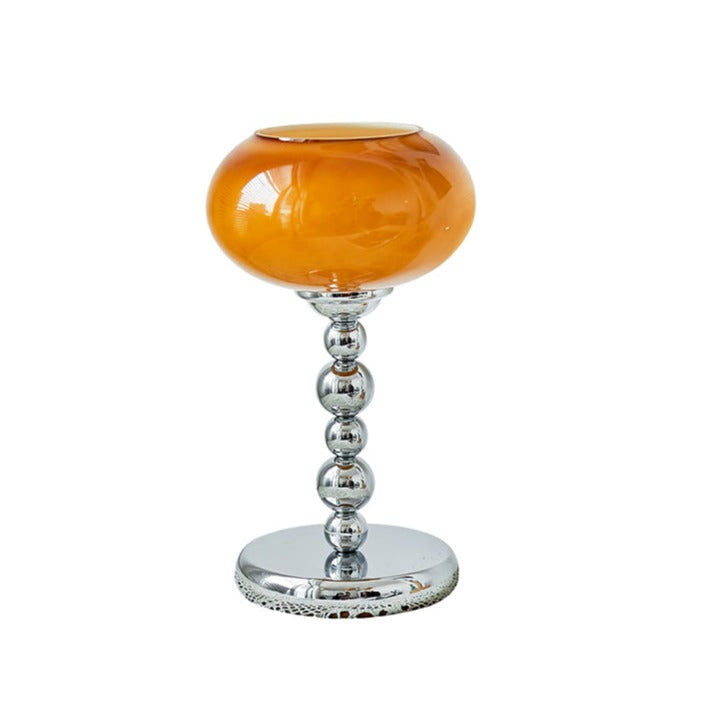 Lampe de Table Futuriste en Verre - Design Élégant avec Finition Chrome