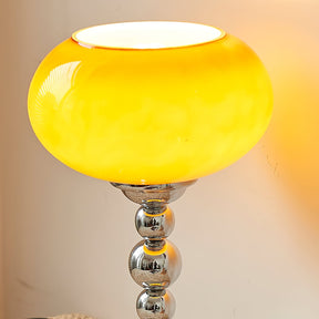 Lampe de Table Futuriste en Verre - Design Élégant avec Finition Chrome