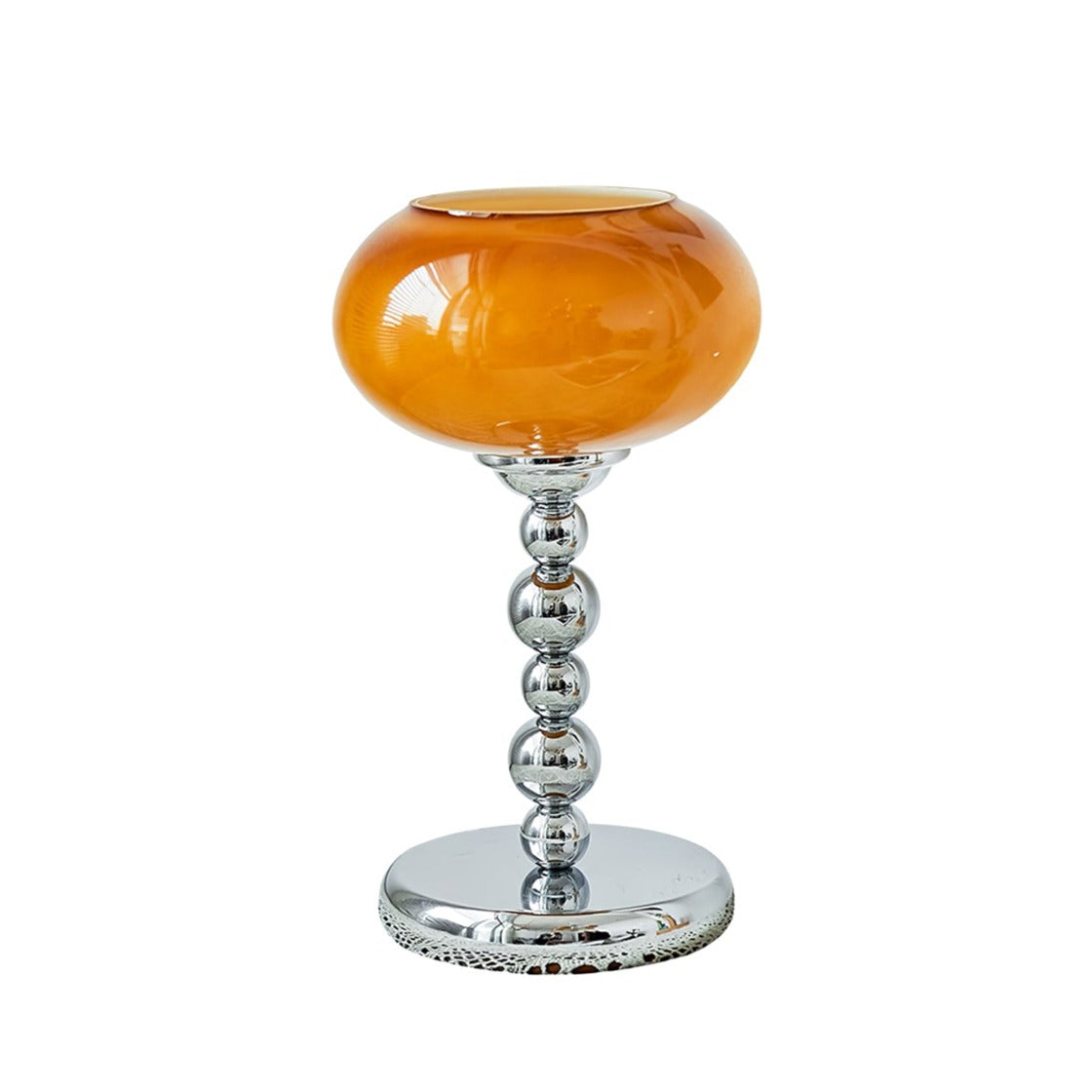 Lampe de Table Futuriste en Verre - Design Élégant avec Finition Chrome