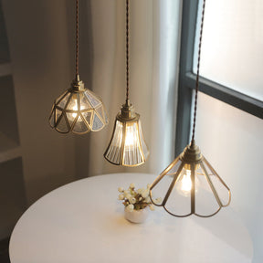 Suspension en Verre Vintage - Élégance Intemporelle et Chaleur Ambiante