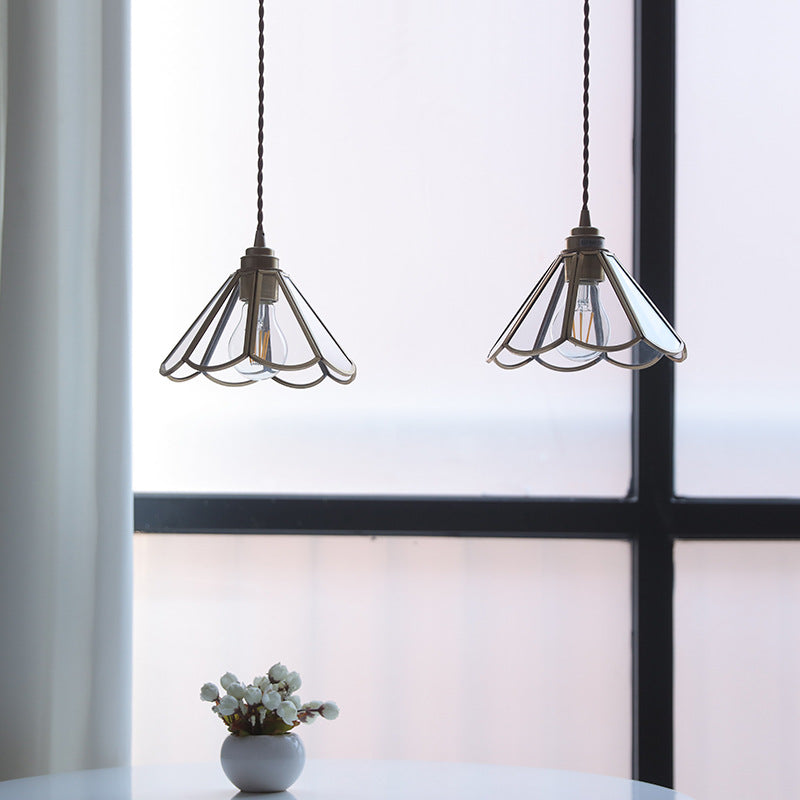 Suspension en Verre Vintage - Élégance Intemporelle et Chaleur Ambiante