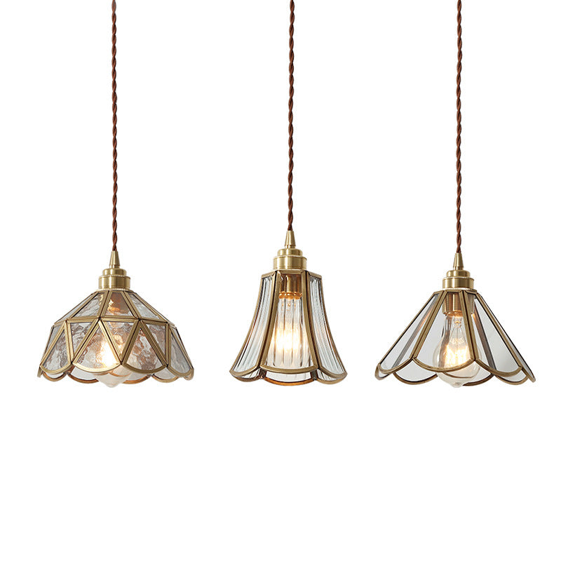 Suspension en Verre Vintage - Élégance Intemporelle et Chaleur Ambiante