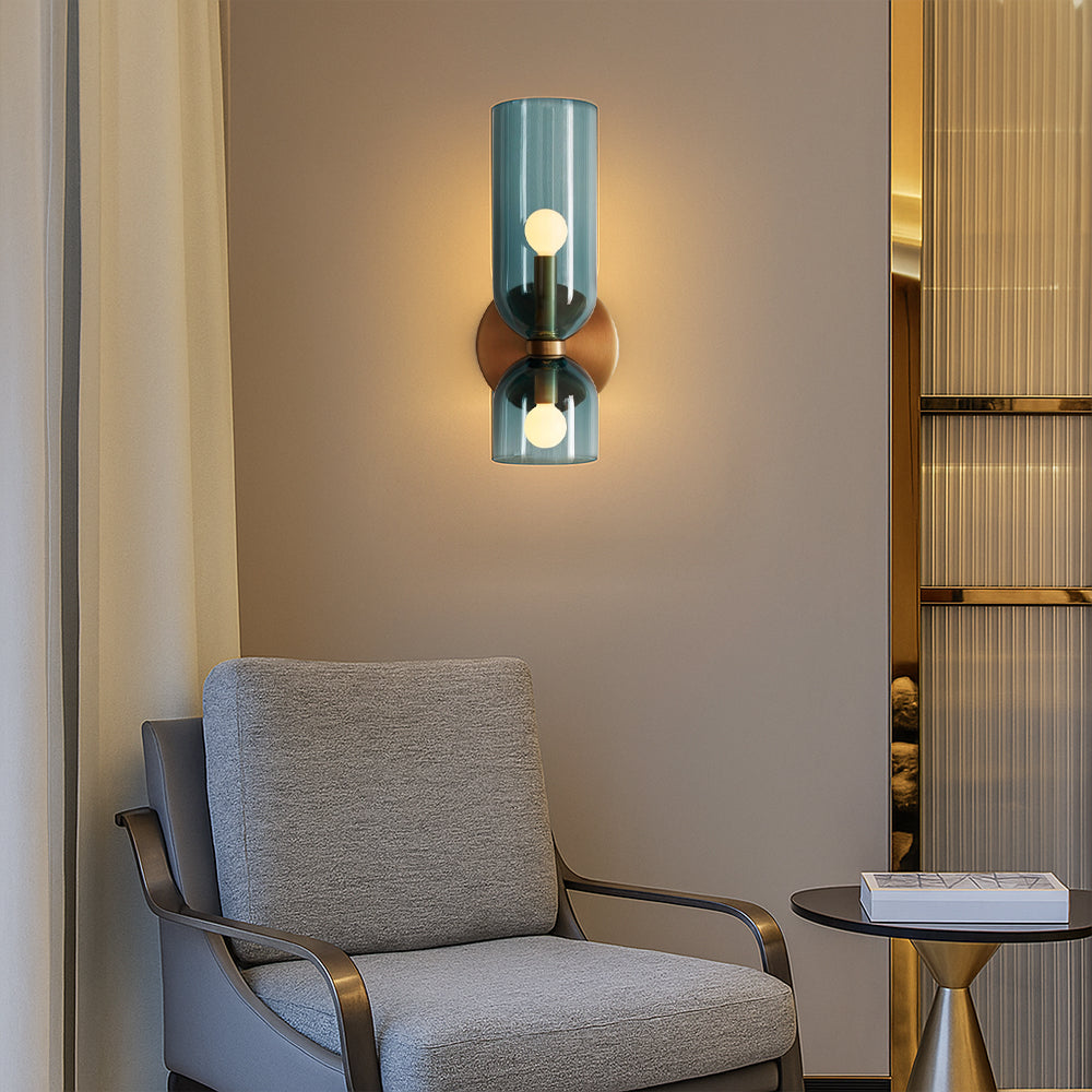 Applique Murale en Verre Design - Élégance Contemporaine et Ambiance Chaleureuse