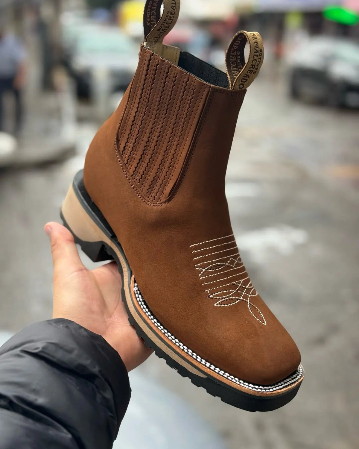 Bottes de Cowboy Unisexes en Cuir - Style Western Confortable et Durable