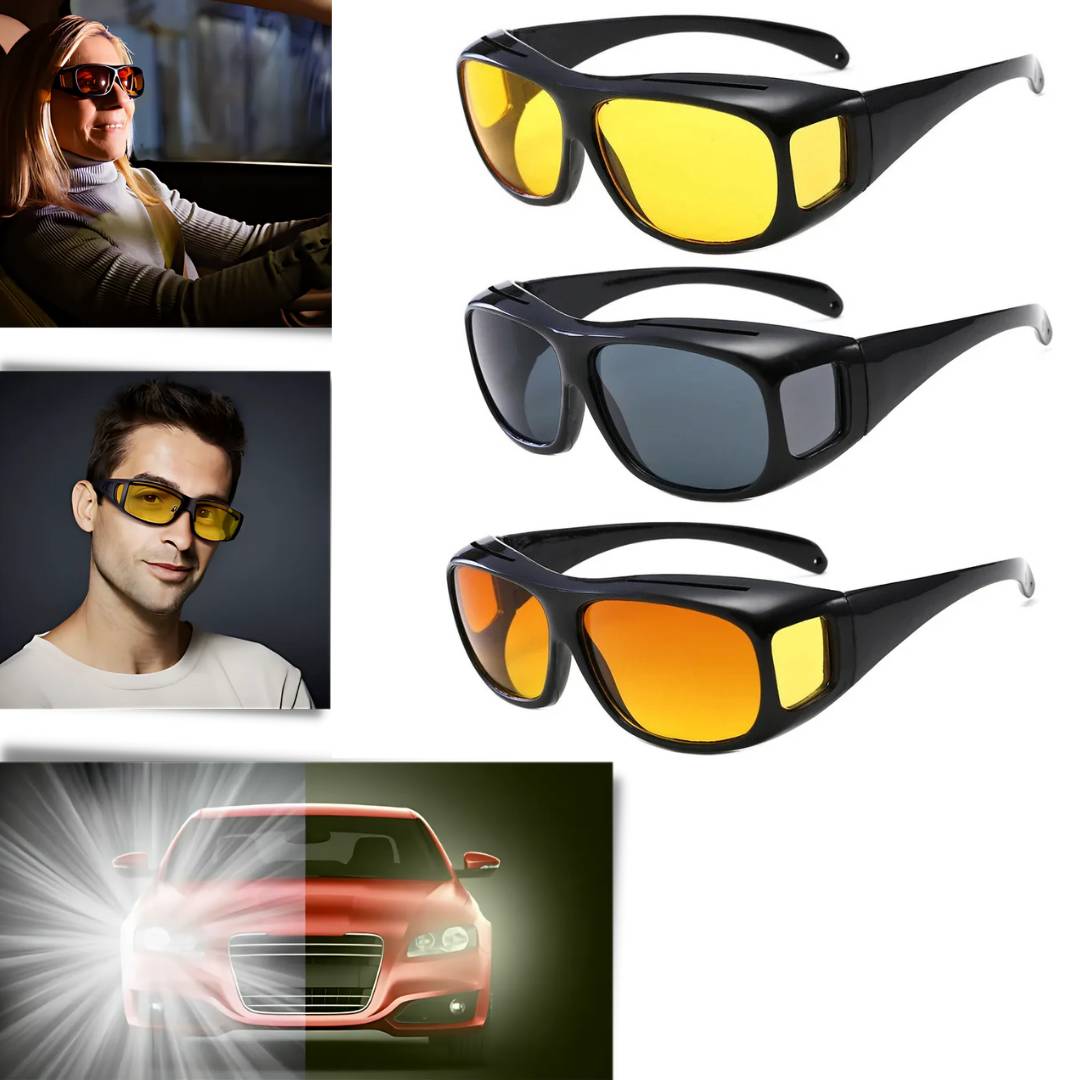 Lunettes de Conduite Nocturne Anti-éblouissement - Vision Claire et Confort Optimal
