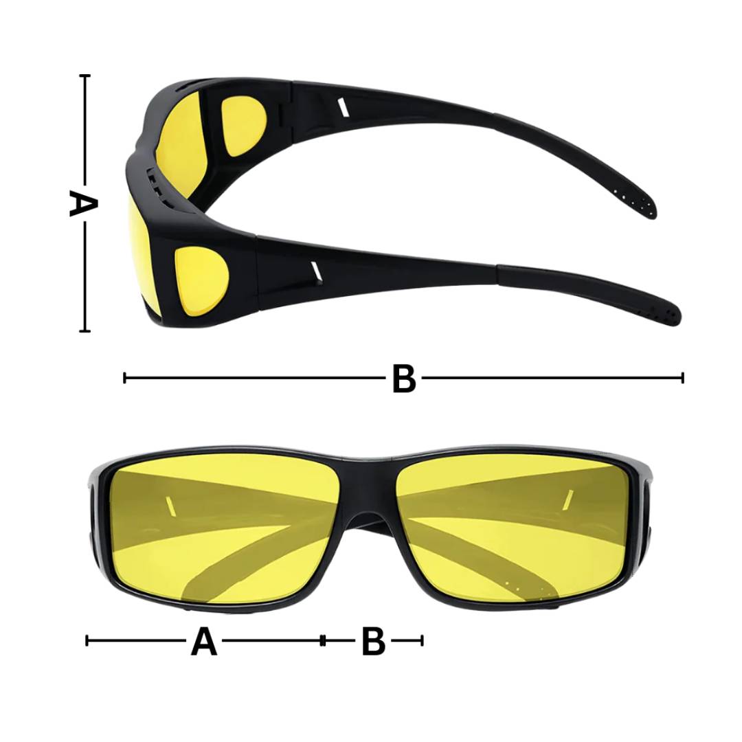Lunettes de Conduite Nocturne Anti-éblouissement - Vision Claire et Confort Optimal