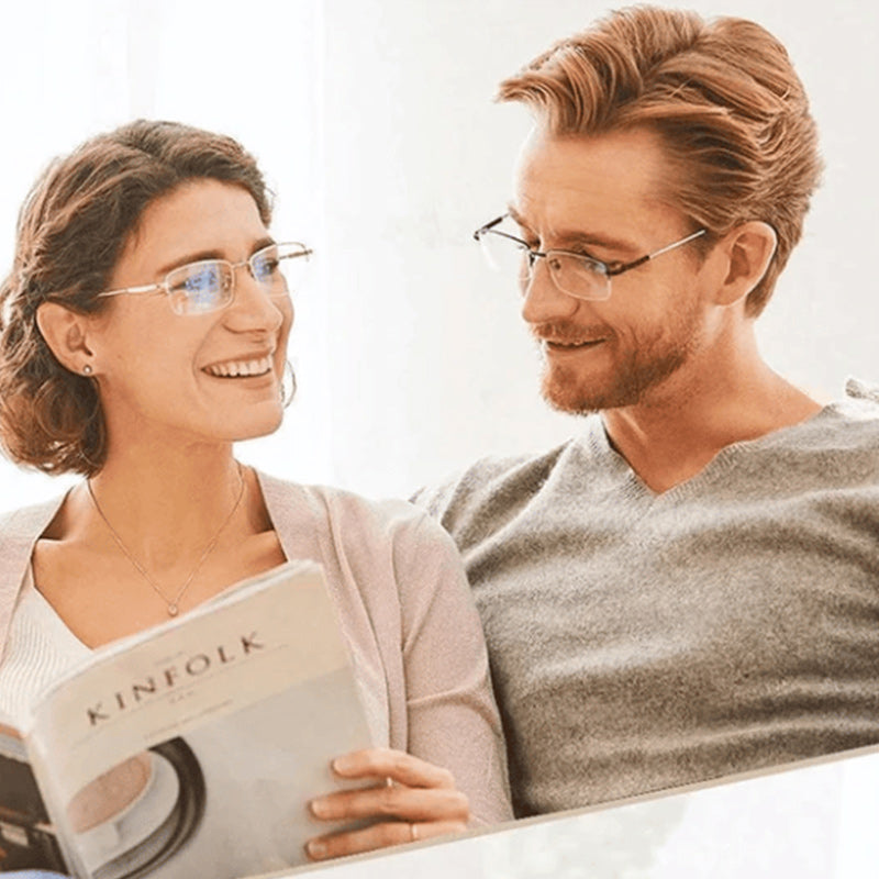 Lunettes de Lecture Anti-Lumière Bleue - Protection Confortable et Multifocale