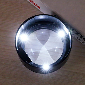 Loupe LED de Lecture avec Grossissement - Idéale pour Détails et Loisirs Créatifs