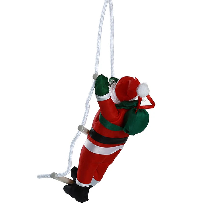 Ornement de Noël Père Noël Grimpant - Décoration Ludique en Trois Tailles