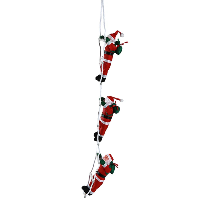 Ornement de Noël Père Noël Grimpant - Décoration Ludique en Trois Tailles