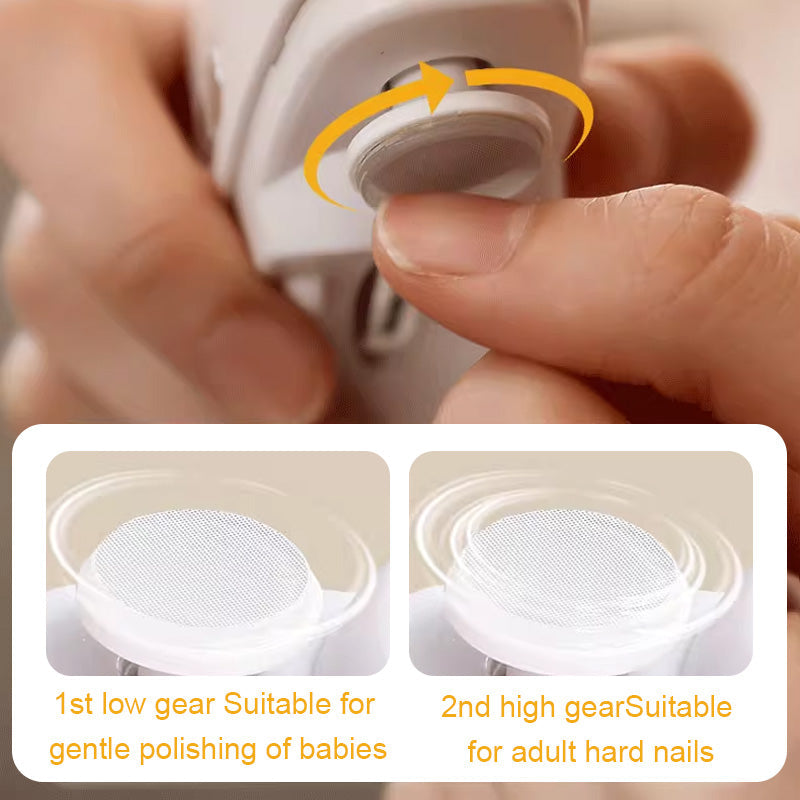 Coupe-Ongles Électrique Rechargeable - Soin Précis et Confortable des Ongles