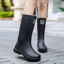 Bottes de Pluie Mi-Mollet Femme - Imperméables et Antidérapantes pour Confort