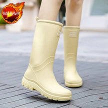 Bottes de Pluie Mi-Mollet Femme - Imperméables et Antidérapantes pour Confort
