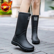 Bottes de Pluie Mi-Mollet Femme - Imperméables et Antidérapantes pour Confort