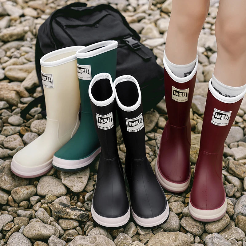 Bottes de Pluie Imperméables pour Femmes - Confort et Adhérence en Extérieur