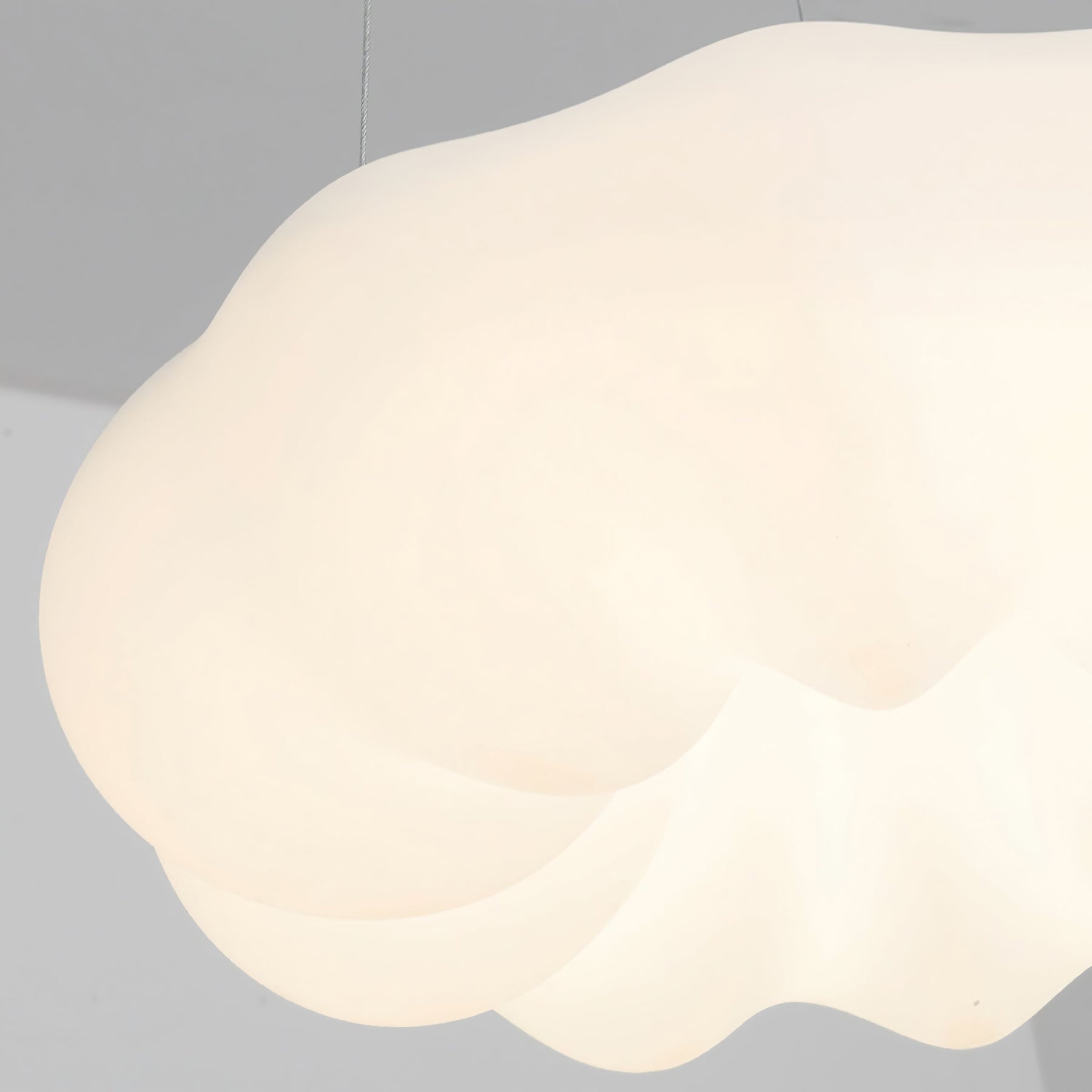 Lampe de Plafond Japonaise - Design Nuage et Éclairage Chaud