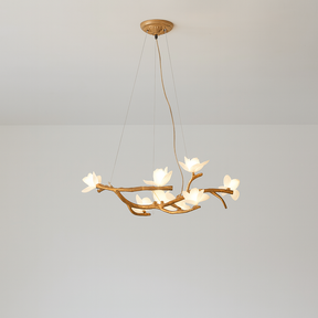 Lustre en Branche d'Arbre - Éclairage Contemporain et Accueillant