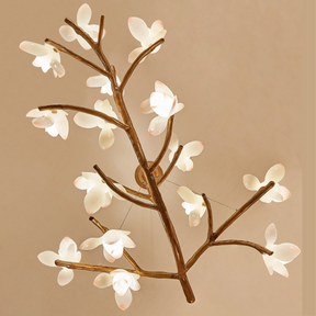 Lustre en Branche d'Arbre - Éclairage Contemporain et Accueillant