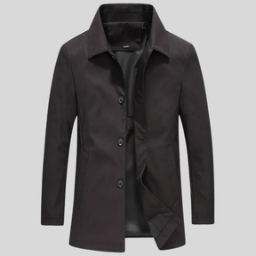 Manteau Long pour Hommes - Élégant et Coupe-Vent pour Saisons Froides
