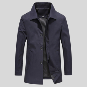 Manteau Long pour Hommes - Élégant et Coupe-Vent pour Saisons Froides