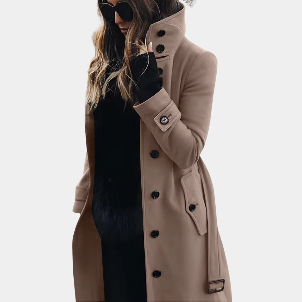 Manteau Trench Élégant pour Femmes - Chaud et Tendance pour l'Hiver