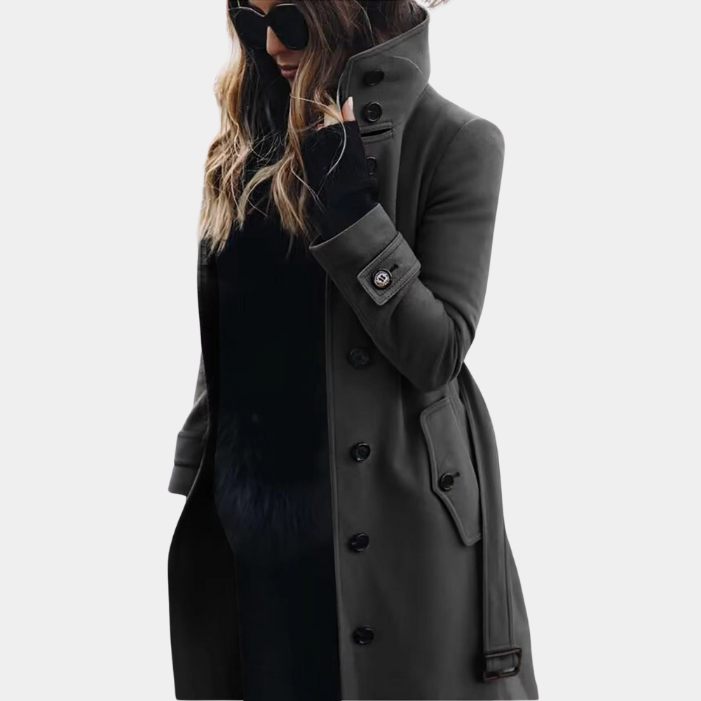 Manteau Trench Élégant pour Femmes - Chaud et Tendance pour l'Hiver