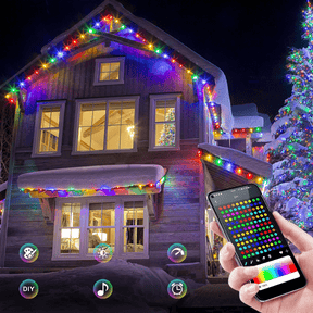 Éclairage LED RGBIC Multicolore - Ambiance Festive et Contrôle Facile