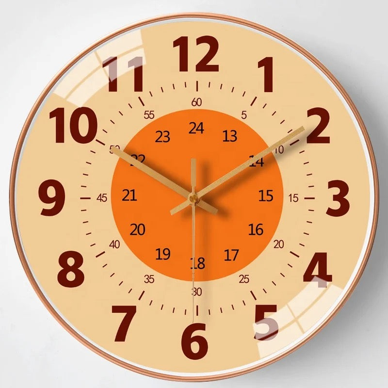 Horloge Murale pour Enfants - Apprentissage Ludique de l'Heure