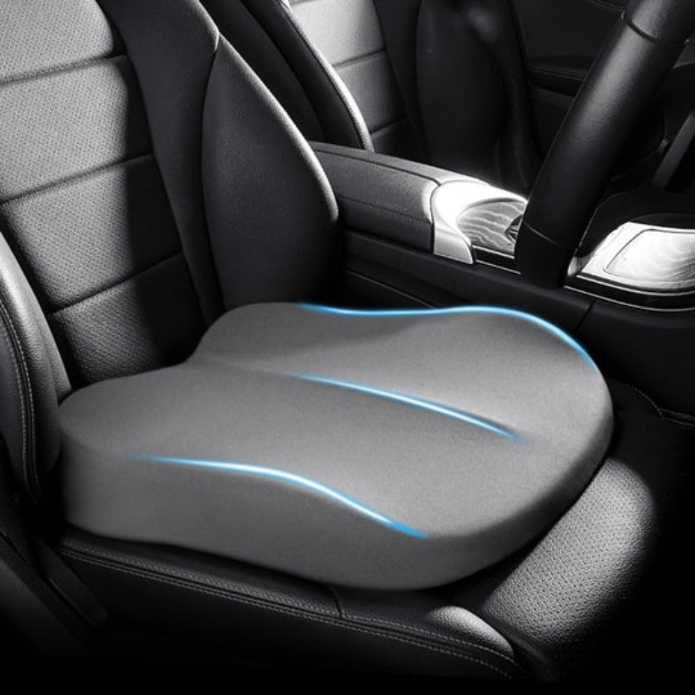 Coussin de Siège Auto Ergonomique - Confort et Soutien pour le Dos
