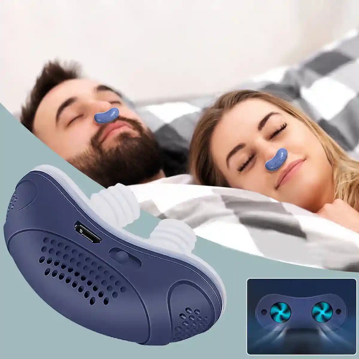 Dispositif CPAP Portable pour Apnée du Sommeil - Léger, Silencieux et Rechargeable par USB