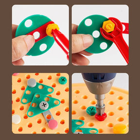 Jeu de Construction Électrique pour Enfants - Ensemble Complet d'Outils avec Mallette de Transport