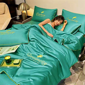 Couette d'été en Soie Rafraîchissante - Confort Respirant pour Nuits Chaudes