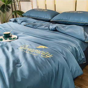 Couette d'été en Soie Rafraîchissante - Confort Respirant pour Nuits Chaudes