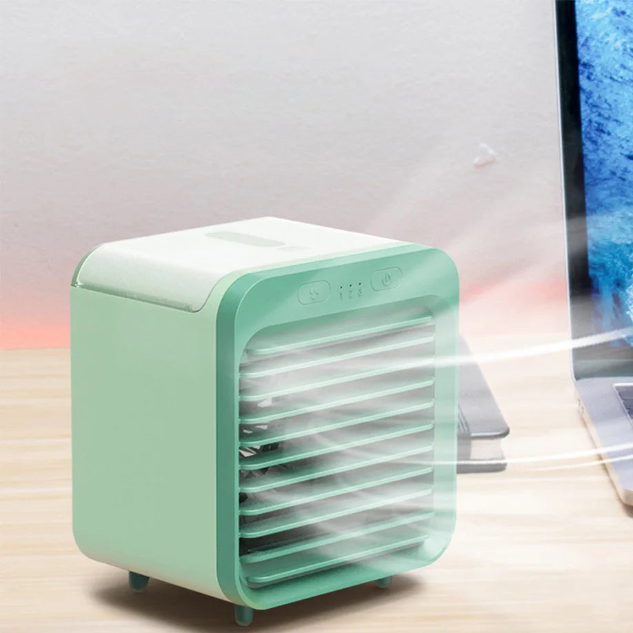 Mini Refroidisseur d'Air Portable - 3-en-1 avec Humidification et 3 Niveaux
