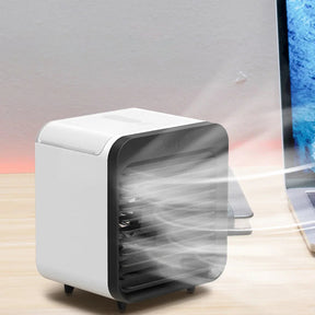 Mini Refroidisseur d'Air Portable - 3-en-1 avec Humidification et 3 Niveaux