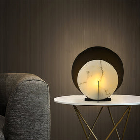 Lampe en Albâtre Élégante - Éclairage Subtil et Touche de Luxe