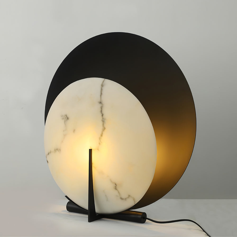 Lampe en Albâtre Élégante - Éclairage Subtil et Touche de Luxe
