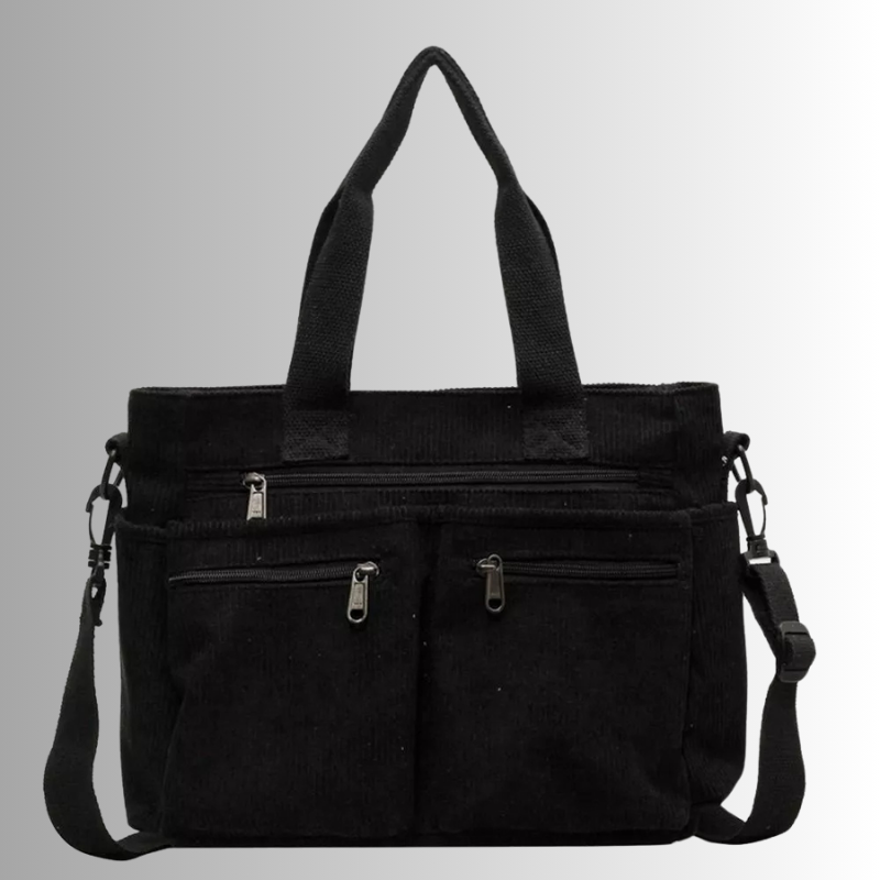 Sac fourre-tout en Velours Côtelé - Élégant et Pratique pour Quotidien