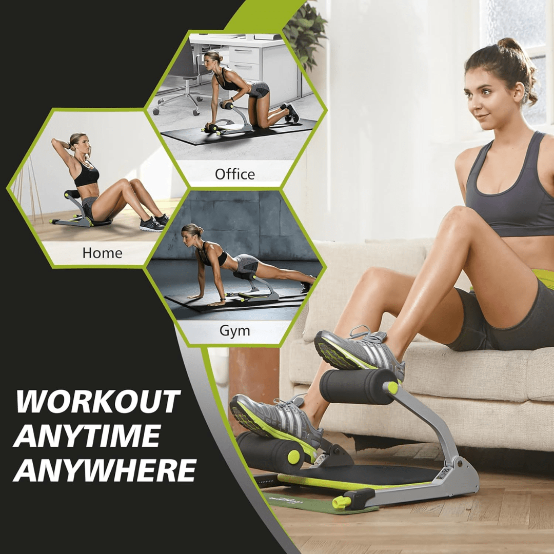 Entraîneur Abdominal Compact - Design Ergonomique et Résistance Réglable