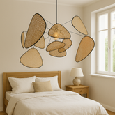 Lampe à Pendentif en Rotin - Élégance Naturelle et Design Moderne
