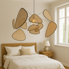 Lampe à Pendentif en Rotin - Élégance Naturelle et Design Moderne