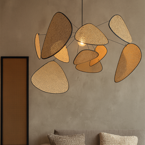 Lampe à Pendentif en Rotin - Élégance Naturelle et Design Moderne