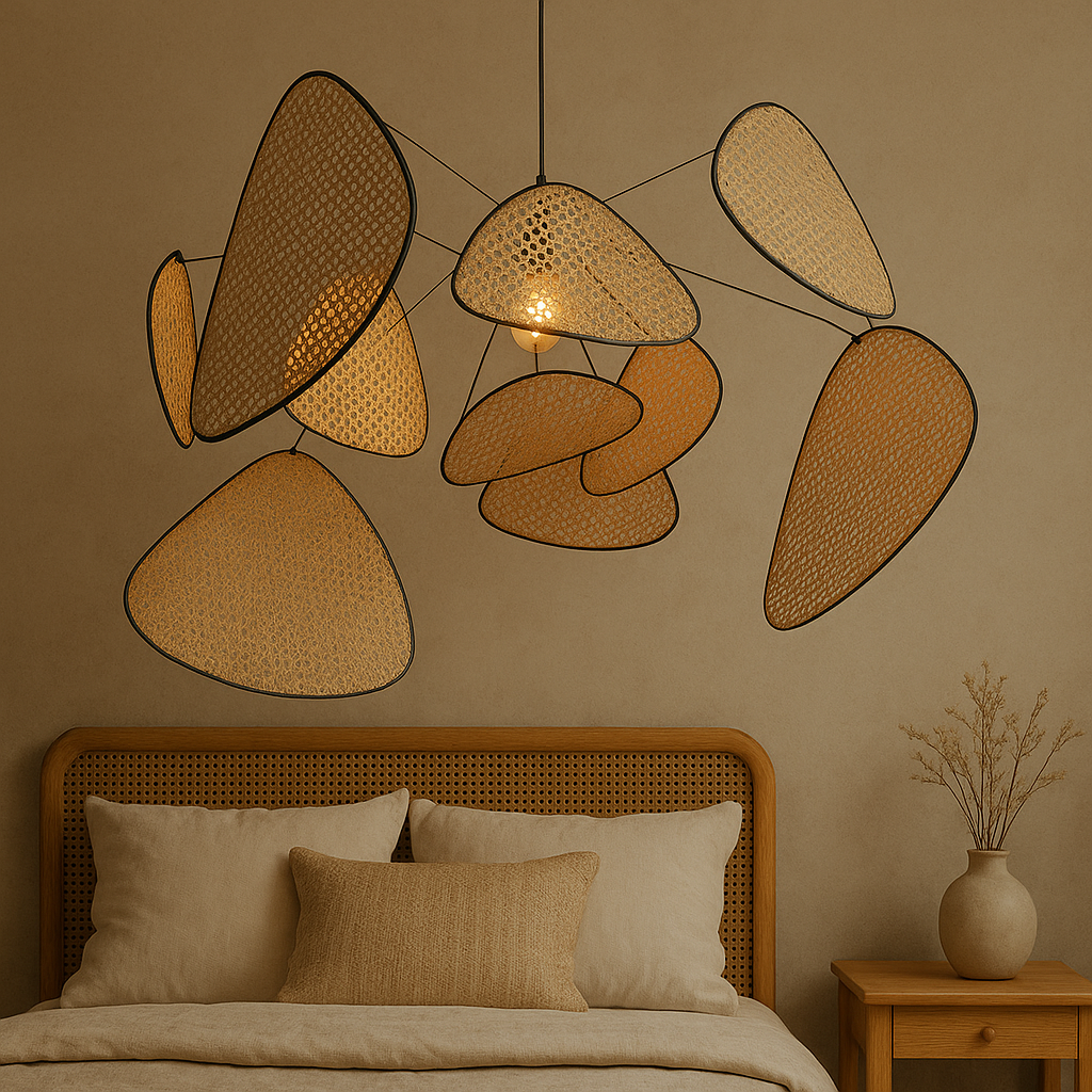 Lampe à Pendentif en Rotin - Élégance Naturelle et Design Moderne