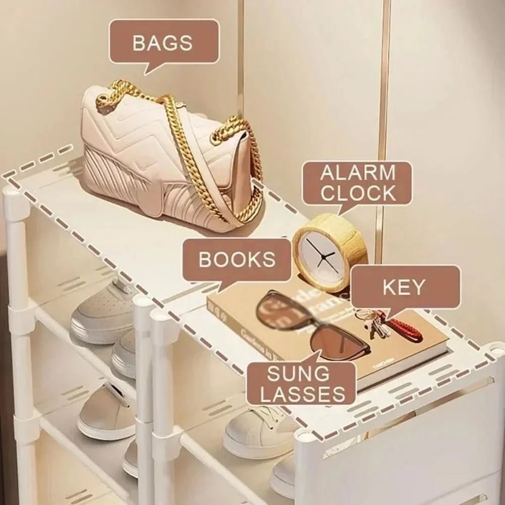 Étagère à Chaussures Compacte | Rangement Élégant et Gain de Place