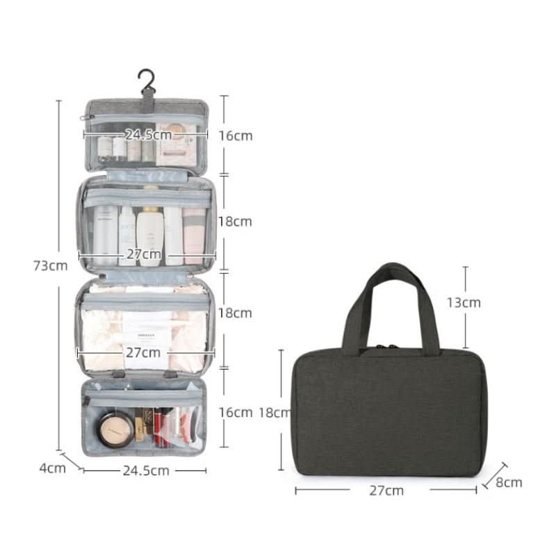 Organisateur de Maquillage Compact | 4 Compartiments Pratiques et Stylés